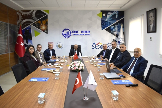 Anadolu OSB Yönetim Kurulu'ndan Sivas Merkez 1. OSB Ziyareti